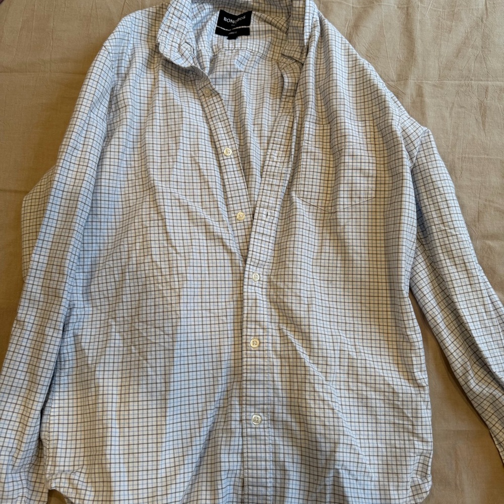 Men's Blue Checkered Shirt